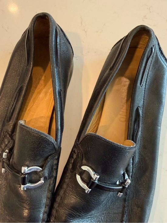 Salvatore Ferragamo Woven Leather Horsebit Loafers Size 12 main image 4